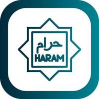 Haram Vector Icon Design