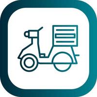 Delivery Bike Vector Icon Design