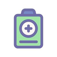 medical report icon for your website design, logo, app, UI. vector