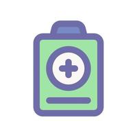 médico reporte icono para tu sitio web diseño, logo, aplicación, ui vector