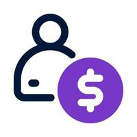 personal finance icon for your website, mobile, presentation, and logo design. vector