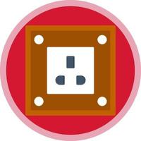 Power Socket Vector Icon Design