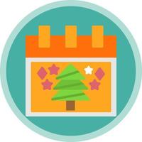 Christmas Tree Vector Icon Design