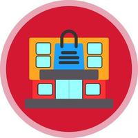 Shopping Mall Vector Icon Design