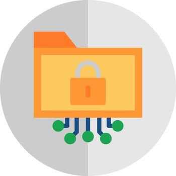 diseño de icono de vector de cifrado de datos