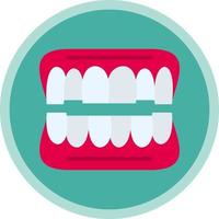 Denture Vector Icon Design