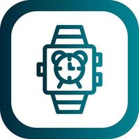 Smartwatch Alarm Vector Icon Design