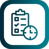 Tasks Schedule Vector Icon Design