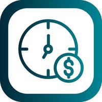 el tiempo es dinero vector icono de diseño