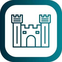 Castle Gate Vector Icon Design