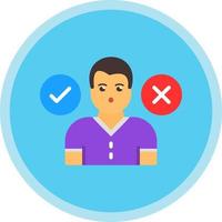 Decision Making Vector Icon Design