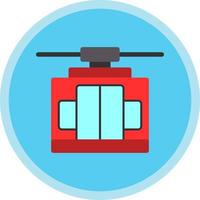 Cable Car Vector Icon Design