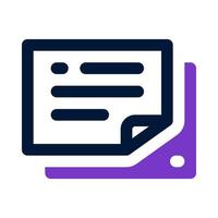 notes icon for your website, mobile, presentation, and logo design. vector