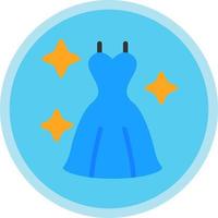 Wedding Dress Vector Icon Design