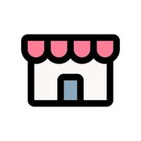 Tienda icono para tu sitio web diseño, logo, aplicación, ui vector