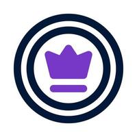 crown badge icon for your website, mobile, presentation, and logo design. vector