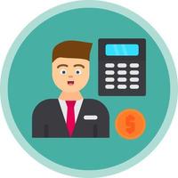 Accountant Vector Icon Design