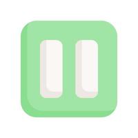 pause icon for your website design, logo, app, UI. vector