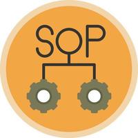 diseño de icono de vector de sop