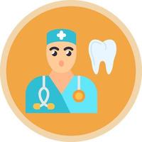 Male Dentist Vector Icon Design