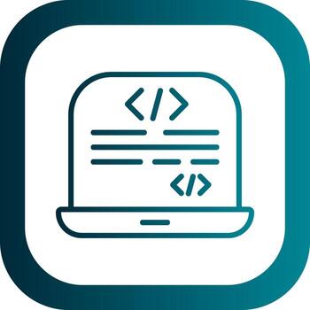 diseño de icono de vector de programación