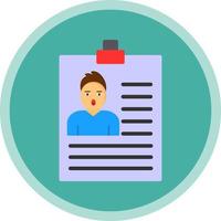 Identification Vector Icon Design