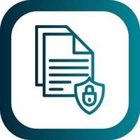 Document Security Vector Icon Design
