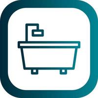 Bathtub Vector Icon Design