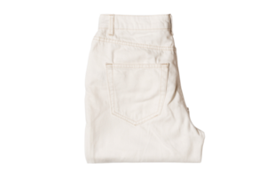White pants isolated on a transparent background png