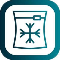 diseño de icono de vector de bolsa de hielo