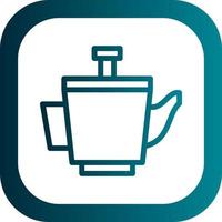 Teapot Vector Icon Design