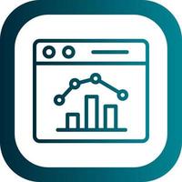 Stock Market Webpage Vector Icon Design