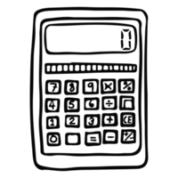 Calculator line art png