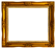 Golden wood frame png