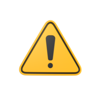 3D WARNING ICON png