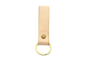 Golden keychain isolated on a transparent background png