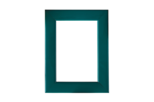 Green frame mockup isolated on a transparent background png
