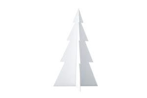 vit jul träd isolerat på en transparent bakgrund png
