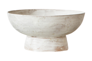 White bowl tableware isolated on a transparent background png