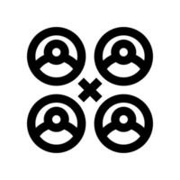 collaboration icon for your website, mobile, presentation, and logo design. vector