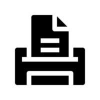 icono de impresora para su sitio web, móvil, presentación y diseño de logotipo. vector