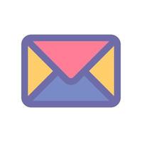 icono de correo electrónico para el diseño de su sitio web, logotipo, aplicación, interfaz de usuario. vector