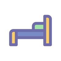 cama icono para tu sitio web diseño, logo, aplicación, ui vector