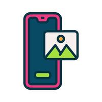 smartphone icon for your website, mobile, presentation, and logo design. vector