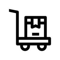 trolley icon for your website, mobile, presentation, and logo design. vector