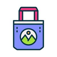 tote bag icon for your website, mobile, presentation, and logo design. vector