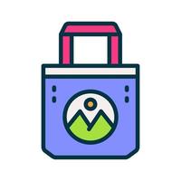 tote bag icon for your website, mobile, presentation, and logo design. vector