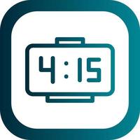 Digital Clock Vector Icon Design