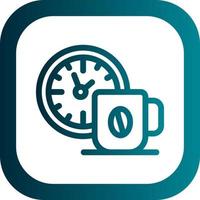 diseño de icono de vector de tiempo de café