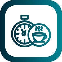 diseño de icono de vector de tiempo de té